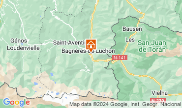 Map Luchon Superbagneres Apartment 29115