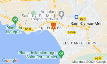Map Saint Cyr sur Mer Apartment 128402