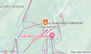 Map Valmorel Apartment 66025