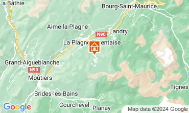 Map La Plagne Chalet 2126