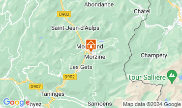 Map Morzine Apartment 128145