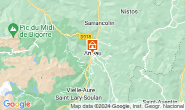 Map Saint Lary Soulan Apartment 127677