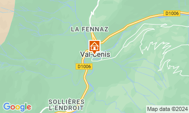 Map Termignon la Vanoise Apartment 3324