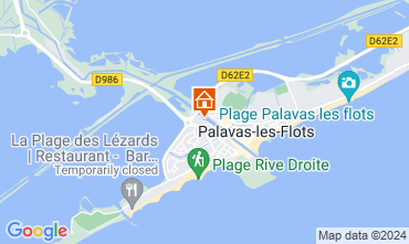 Map Palavas-les-Flots Apartment 113745