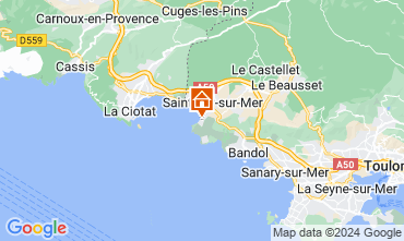 Map Saint Cyr sur Mer Studio 128362