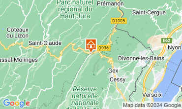 Map Monts Jura Apartment 3737