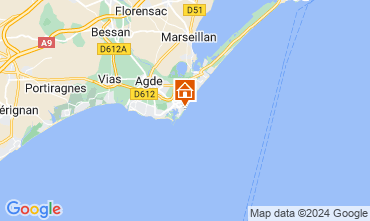 Map Cap d'Agde Apartment 69123