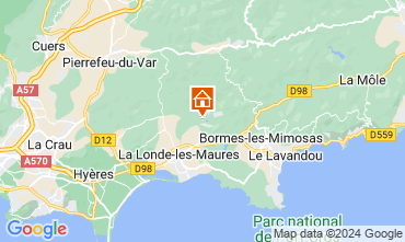 Map La Londe-les-Maures Villa 98154