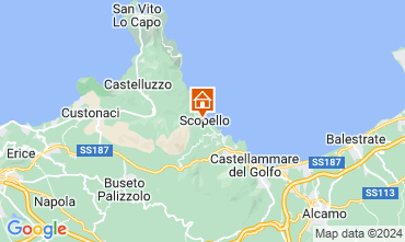 Map Scopello Apartment 125914