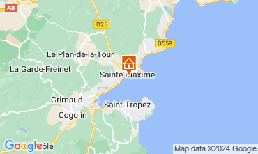 Map Sainte Maxime Apartment 119527