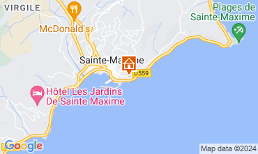 Map Sainte Maxime Apartment 119527