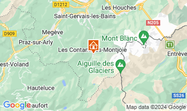 Map Les Contamines Montjoie Apartment 121099