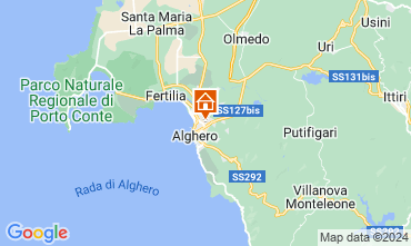 Map Alghero Villa 59944