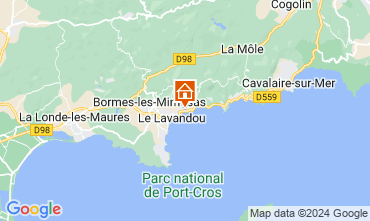 Map Le Lavandou Villa 128754