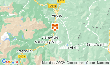 Map Saint Lary Soulan Apartment 81903