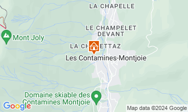 Map Les Contamines Montjoie Apartment 111733