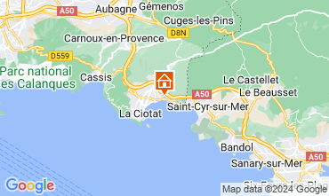 Map La Ciotat Apartment 128455