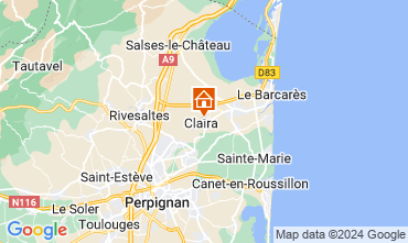 Map Le Barcares Villa 121602