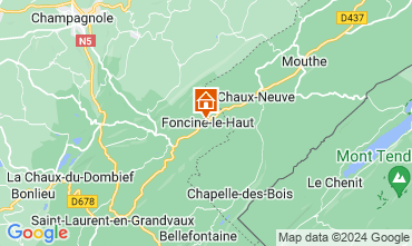 Map Foncine le Haut Self-catering property 128662