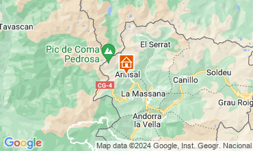 Map Pal-Arinsal Chalet 127242