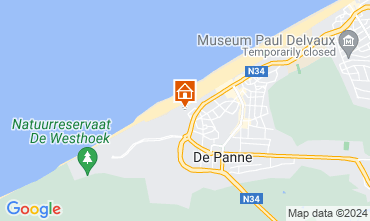 Map De Panne Apartment 122667