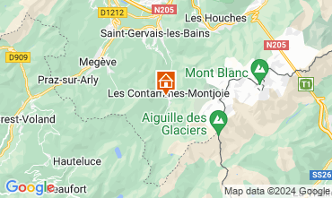 Map Les Contamines Montjoie Chalet 50772