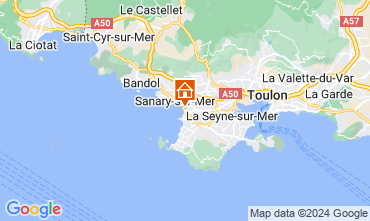 Map Sanary-sur-Mer Apartment 5865