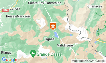 Map Tignes Chalet 124578