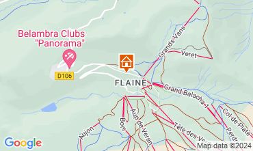 Map Flaine Apartment 127175