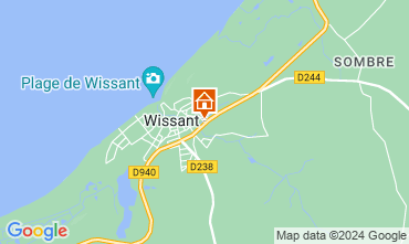 Map Wissant Self-catering property 40792