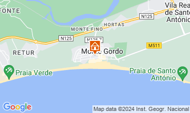 Map Monte Gordo Apartment 83178