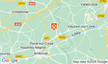 Map Amboise Self-catering property 121569