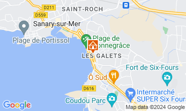 Map Six Fours Les Plages Apartment 92625