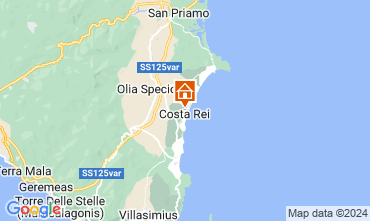 Map Costa Rei Apartment 125716
