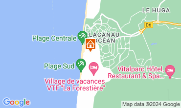 Map Lacanau Apartment 114113