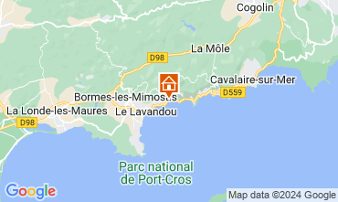 Map Le Lavandou Studio 121564