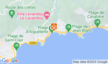 Map Le Lavandou Studio 121564