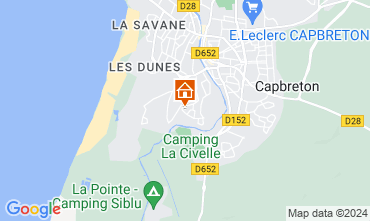 Map Capbreton Villa 127258