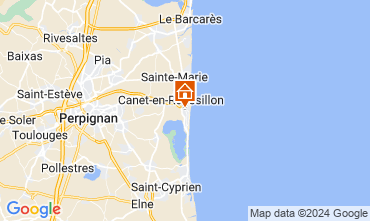 Map Canet-en-Roussillon Apartment 128920