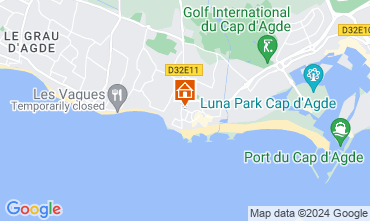 Map Cap d'Agde Apartment 121859