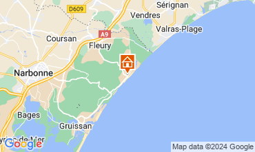 Map Saint Pierre la Mer Villa 118321