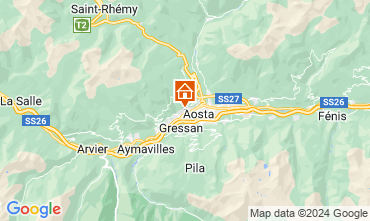 Map Aosta Apartment 124490