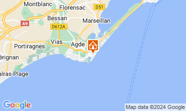 Map Cap d'Agde Apartment 112271