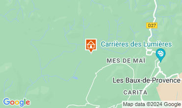 Map Les Baux de Provence Self-catering property 13098