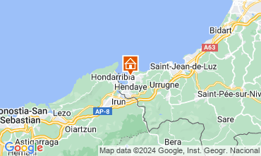 Map Hendaye Apartment 54924