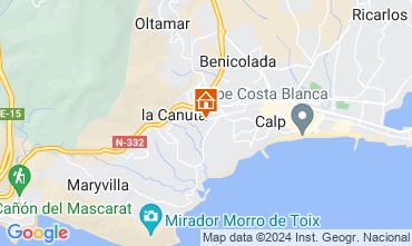 Map Calpe Bungalow 127193