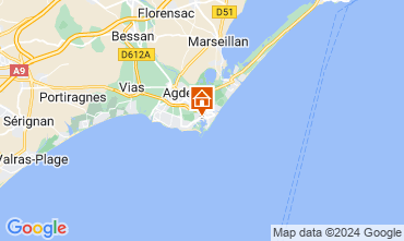 Map Cap d'Agde Apartment 112300