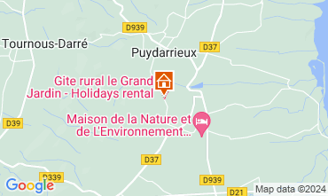 Map Puydarrieux Self-catering property 128392