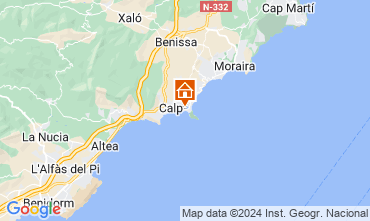 Map Calpe Apartment 127043