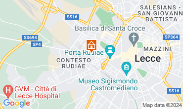 Map Lecce Apartment 124715